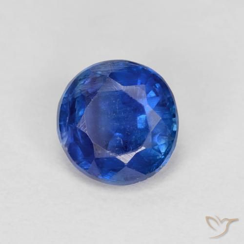 1.03 ct Blue Kyanite Stone, Natural Kyanite in Round Facet Shape for Sale