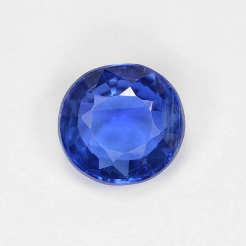 Cianita Azul Faceta Redonda de 6,2mm de Nepal, peso de 1.07ct, piedra preciosa No tratado de forma natural en claridad VS, Cianita de 1 pieza: el color es Azul oscuro, dureza Mohs de 6 - 7, Photo A