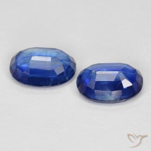 Kyanite Gemstones in 7 x 5 mm (calibrated) Size for Sale, Kyanite Stones in Dark Blue Color