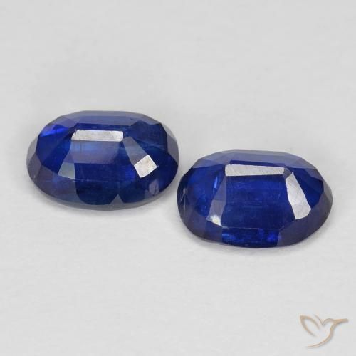 Kyanite Gemstones in 7 x 5 mm (calibrated) Size for Sale, Kyanite Stones in Royal Blue Color