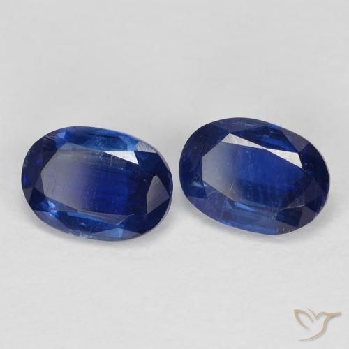 2.11 ctw Blue Kyanite Stones, Natural Kyanite in Oval Facet Shape for Sale
