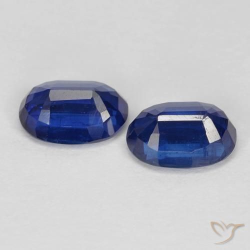 Kyanite Gemstones in 7 x 5 mm (calibrated) Size for Sale, Kyanite Stones in Royal Blue Color