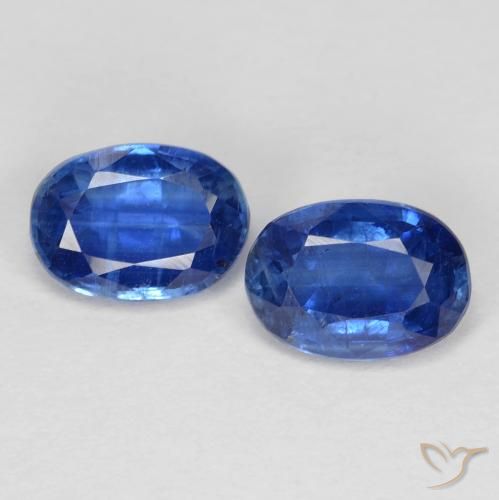 2.08ctw Natural Deep Blue Kyanite, Oval, VS-SI