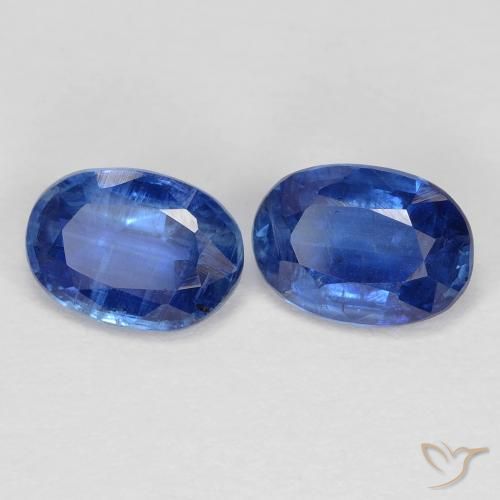 2.08 ctw Blue Kyanite Stones, Natural Kyanite in Oval Facet Shape for Sale