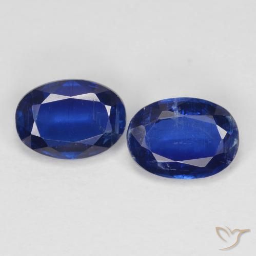 1.88ctw Natural Deep Blue Kyanite, Oval, VS