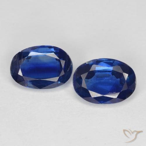 1.95 ct Blue Kyanite, 7.1 x 5.1 mm Oval Cut From Nepal, Photo A
