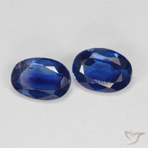 1.95 ctw Blue Kyanite Stones, Natural Kyanite in Oval Facet Shape for Sale