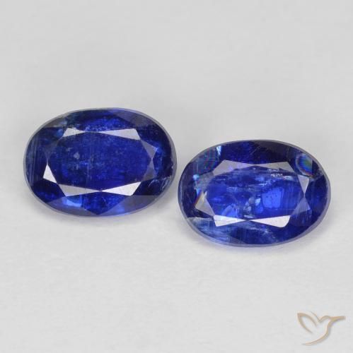 1.97 ct Blue Kyanite, 7 x 5.1 mm Oval Cut From Nepal, Photo A