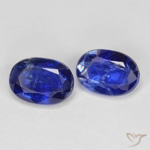 1.97 ctw Blue Kyanite Stones, Natural Kyanite in Oval Facet Shape for Sale