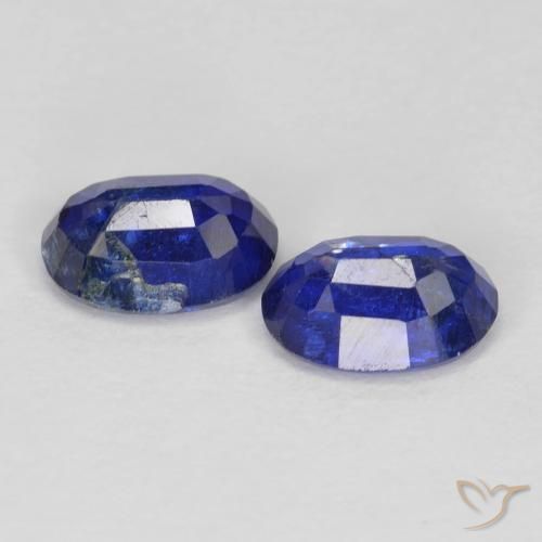 Kyanite Gemstones in 7 x 5 mm (calibrated) Size for Sale, Kyanite Stones in Royal Blue Color