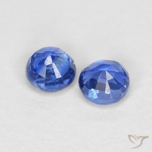 Kyanite Gemstones in 3.5 mm (calibrated) Size for Sale, Kyanite Stones in Deep Blue Color