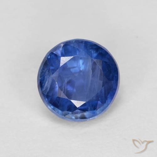 1.22 ct Blue Kyanite Stone, Natural Kyanite in Round Facet Shape for Sale