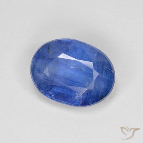 2.95 ct Blue Kyanite Stone, Natural Kyanite in Oval Facet Shape for Sale