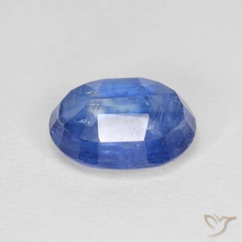 Kyanite Gemstone in 9.9 x 7.4 mm Size for Sale, Kyanite Stone in Egyptian Blue Color