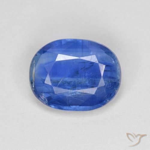 2.92ct Natural Deep Azure Blue Kyanite, Oval, VS-SI