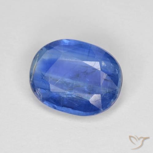 2.92 ct Blue Kyanite Stone, Natural Kyanite in Oval Facet Shape for Sale