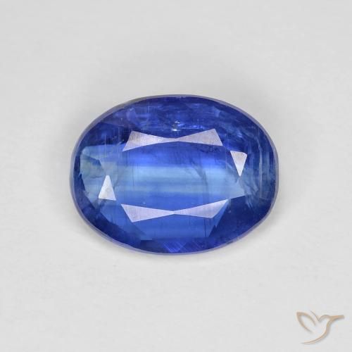 Cianite 10,1 x 7,7mm blu Ovale sfaccettato dal Nepal, peso di 2,62 ct, gemma naturale non trattati in purezza VS-SI, 1 pezzo Cianite - Colore: Blu scuro, durezza Mohs di 6 - 7, Photo A
