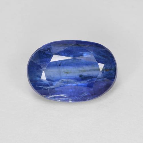 Disthène Bleu foncé Ovale 3,39 ct du Népal, Dimension 11,1 x 7,6mm, Pierre gemme naturelle Non traité, pureté vs-si, 1 pièce Disthène oval facet, dureté de Mohs de 6 à 7, Photo A