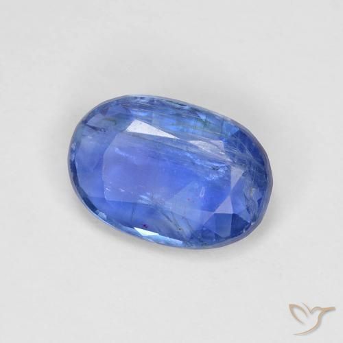 2.65 ct Blue Kyanite Stone, Natural Kyanite in Oval Facet Shape for Sale
