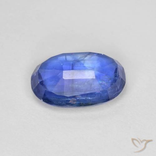 Kyanite Gemstone in 10.5 x 7.2 mm Size for Sale, Kyanite Stone in Deep Azure Blue Color