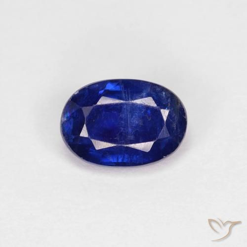 0.98ct Natural Intense Navy Blue Kyanite, Oval, VS-SI
