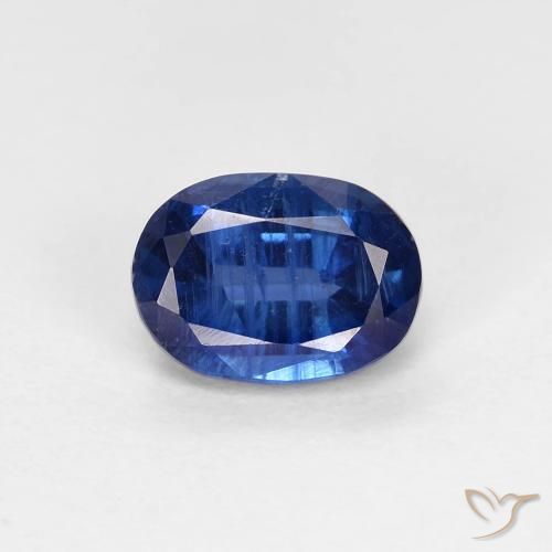 1.16 ct Blue Kyanite, 7 x 5.1 mm Oval Cut From Nepal, Photo A