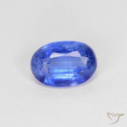 0.91ct Natural Deep Azure Blue Kyanite, Oval, SI