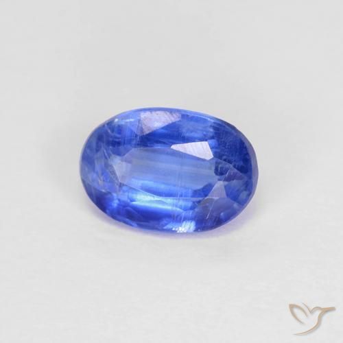 0.91 ct Blue Kyanite Stone, Natural Kyanite in Oval Facet Shape for Sale
