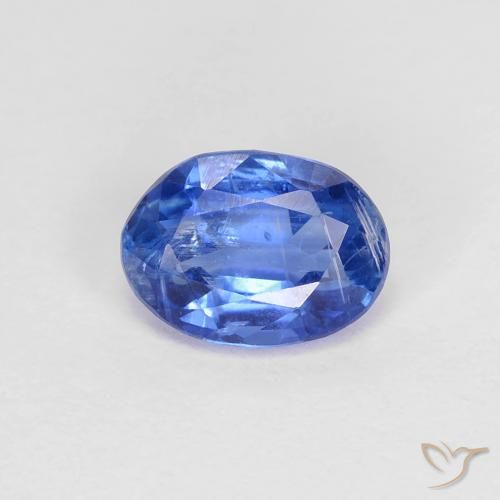 1.00ct Natural Deep Azure Blue Kyanite, Oval, SI