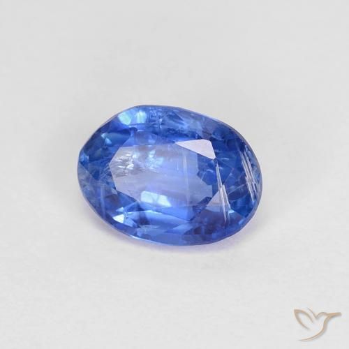 1.00 ct Blue Kyanite Stone, Natural Kyanite in Oval Facet Shape for Sale