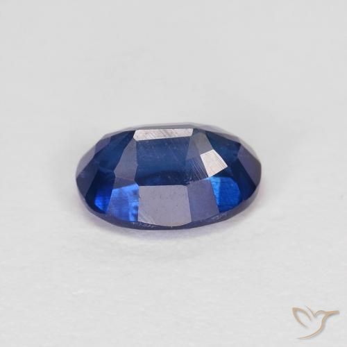 Kyanite Gemstone in 7 x 5 mm (calibrated) Size for Sale, Kyanite Stone in Navy Blue Color