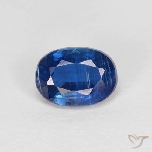 1.20ct Natural Navy Blue Kyanite, Oval, VS-SI