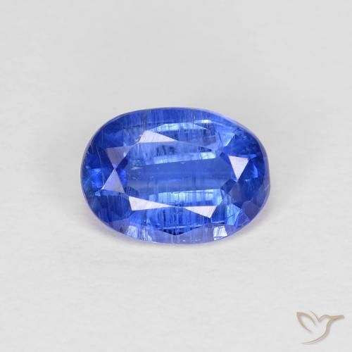 0.97ct Natural Deep Azure Blue Kyanite, Oval, SI