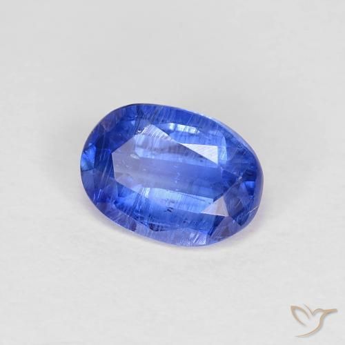 0.97 ct Blue Kyanite Stone, Natural Kyanite in Oval Facet Shape for Sale