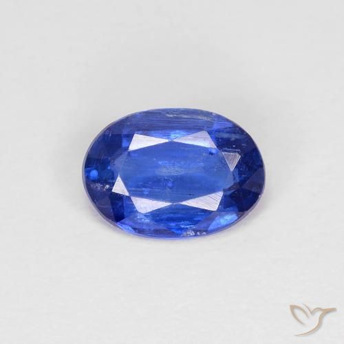 0.85ct Natural Dark Blue Kyanite, Oval, VS-SI, Photo A