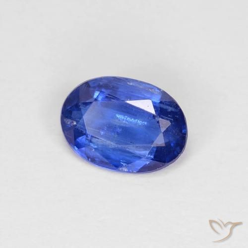 0.85 ct Blue Kyanite Stone, Natural Kyanite in Oval Facet Shape for Sale