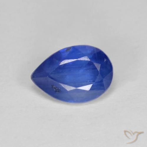 1.37 ct Blue Kyanite, 7.9 x 5.5 mm Pear Cut From Nepal, Photo A