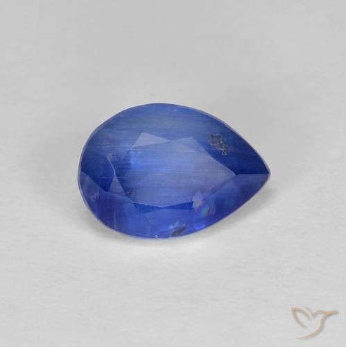 1.37 ct Blue Kyanite Stone, Natural Kyanite in Pear Facet Shape for Sale
