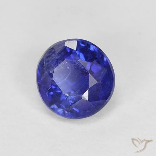 0.78 ct Blue Kyanite Stone, Natural Kyanite in Round Facet Shape for Sale