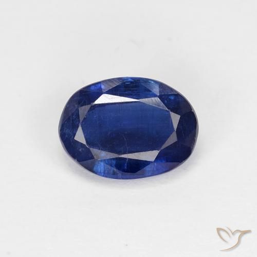 1.08ct Natural Navy Blue Kyanite, Oval, VS-SI