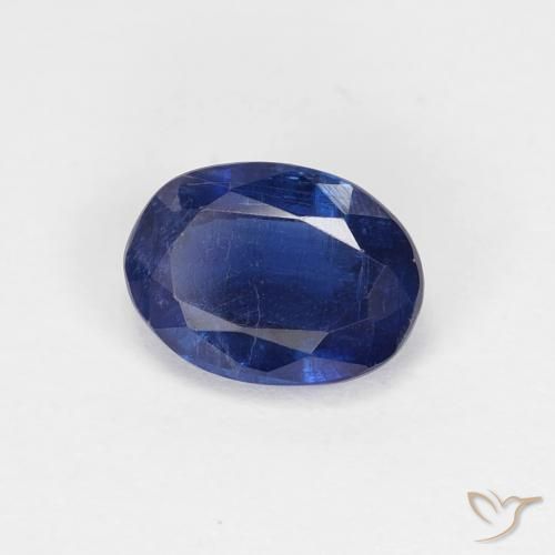1.08 ct Blue Kyanite Stone, Natural Kyanite in Oval Facet Shape for Sale