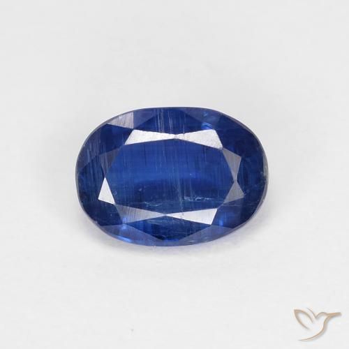 1.14ct Natural Deep Blue Kyanite, Oval, VS-SI