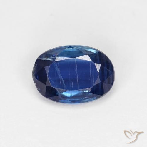 0.99ct Natural Navy Blue Kyanite, Oval, VS-SI