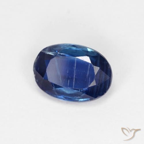 0.99 ct Blue Kyanite Stone, Natural Kyanite in Oval Facet Shape for Sale