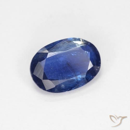 0.91 ct Blue Kyanite Stone, Natural Kyanite in Oval Facet Shape for Sale