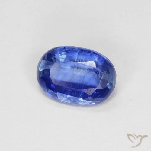 0.89 ct Blue Kyanite Stone, Natural Kyanite in Oval Facet Shape for Sale