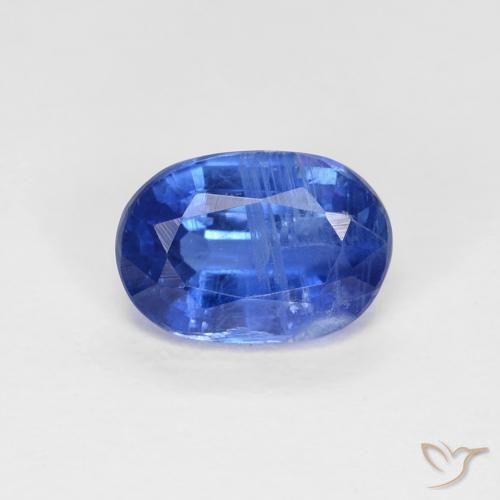 1.06ct Natural Deep Blue Kyanite, Oval, VS-SI