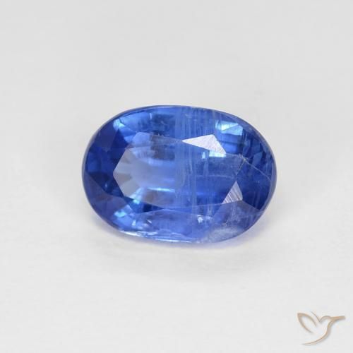 1.06 ct Blue Kyanite Stone, Natural Kyanite in Oval Facet Shape for Sale