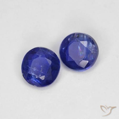 0.44 ctw Blue Kyanite Stones, Natural Kyanite in Round Facet Shape for Sale