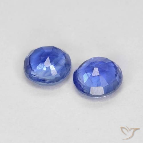 Kyanite Gemstones in 3.8 mm Size for Sale, Kyanite Stones in Navy Blue Color